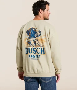 Tops | JEDCo Busch Light GPS Portrait Pullover Sand