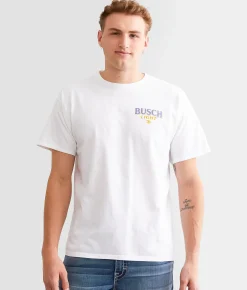 Junkfood Busch Light Horse T-Shirt White New