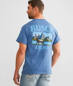 Brew City Busch Light Hunting T-Shirt Indigo New
