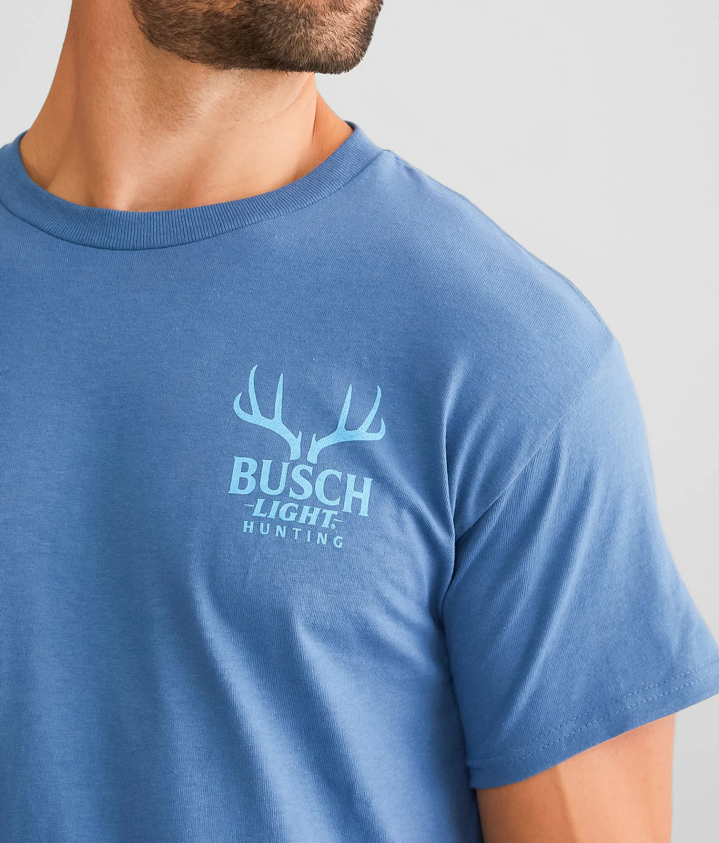 Brew City Busch Light Hunting T-Shirt Indigo New