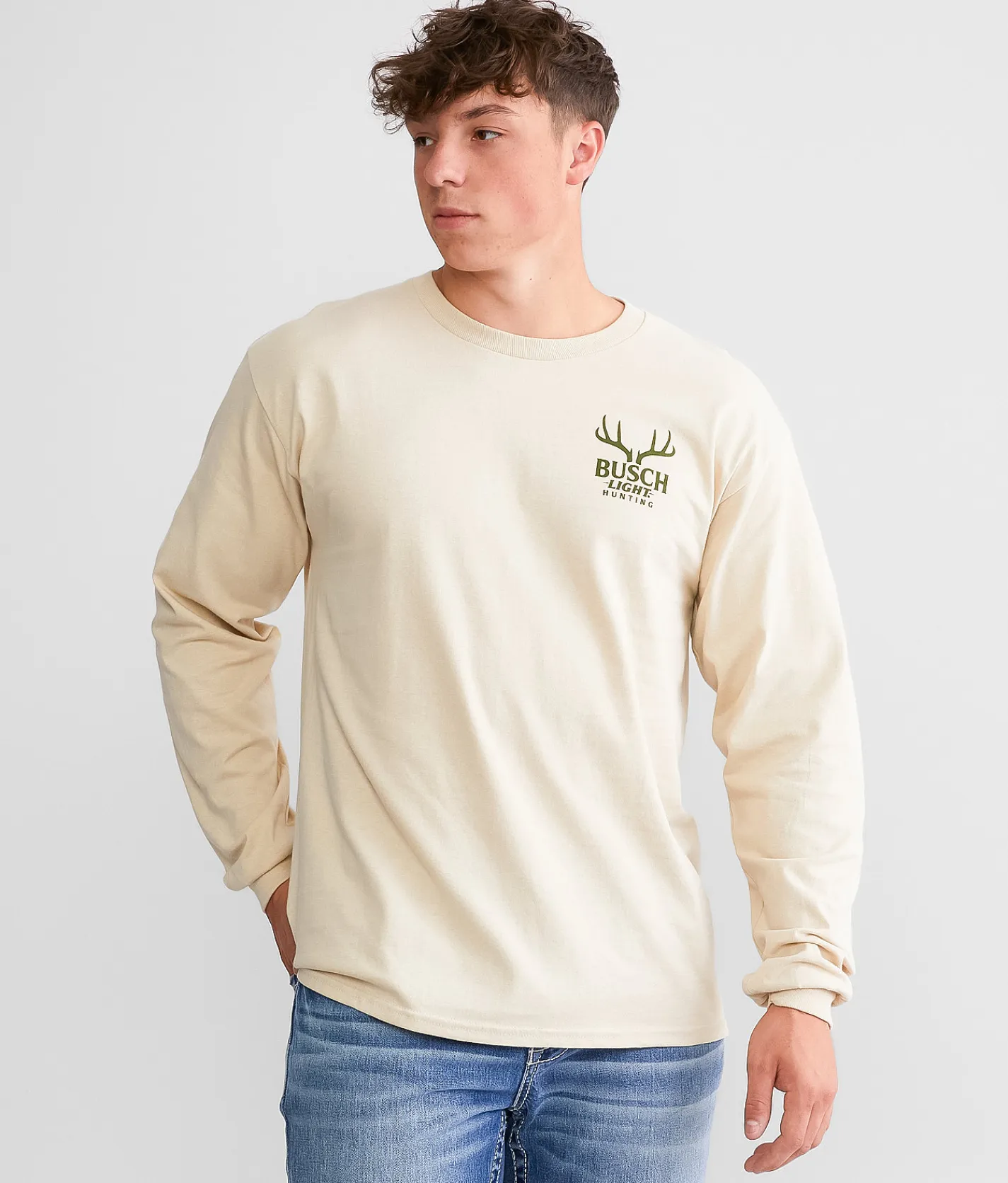 Graphic T-Shirts | Brew City Busch Light Hunting T-Shirt Sand