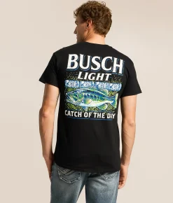 Tops | JEDCo Busch Light Measuring Tape T-Shirt Black