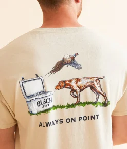 JEDCo Busch Light On Point T-Shirt Sand Discount