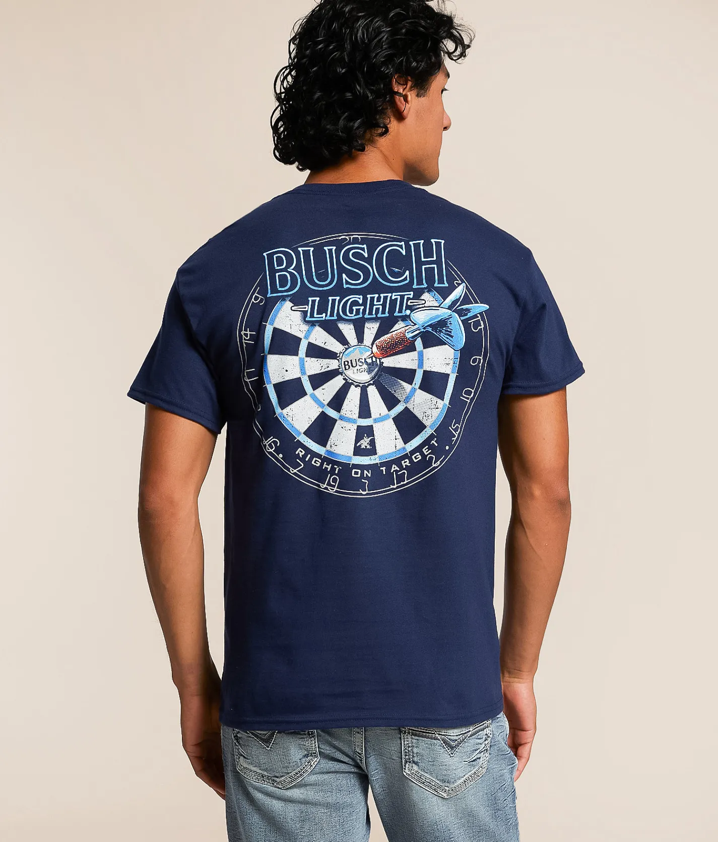 JEDCo Busch Light On Target T-Shirt Navy Online