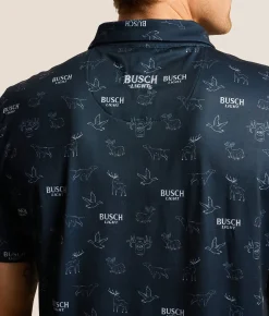 Tops | JEDCo Busch Light Polo Navy