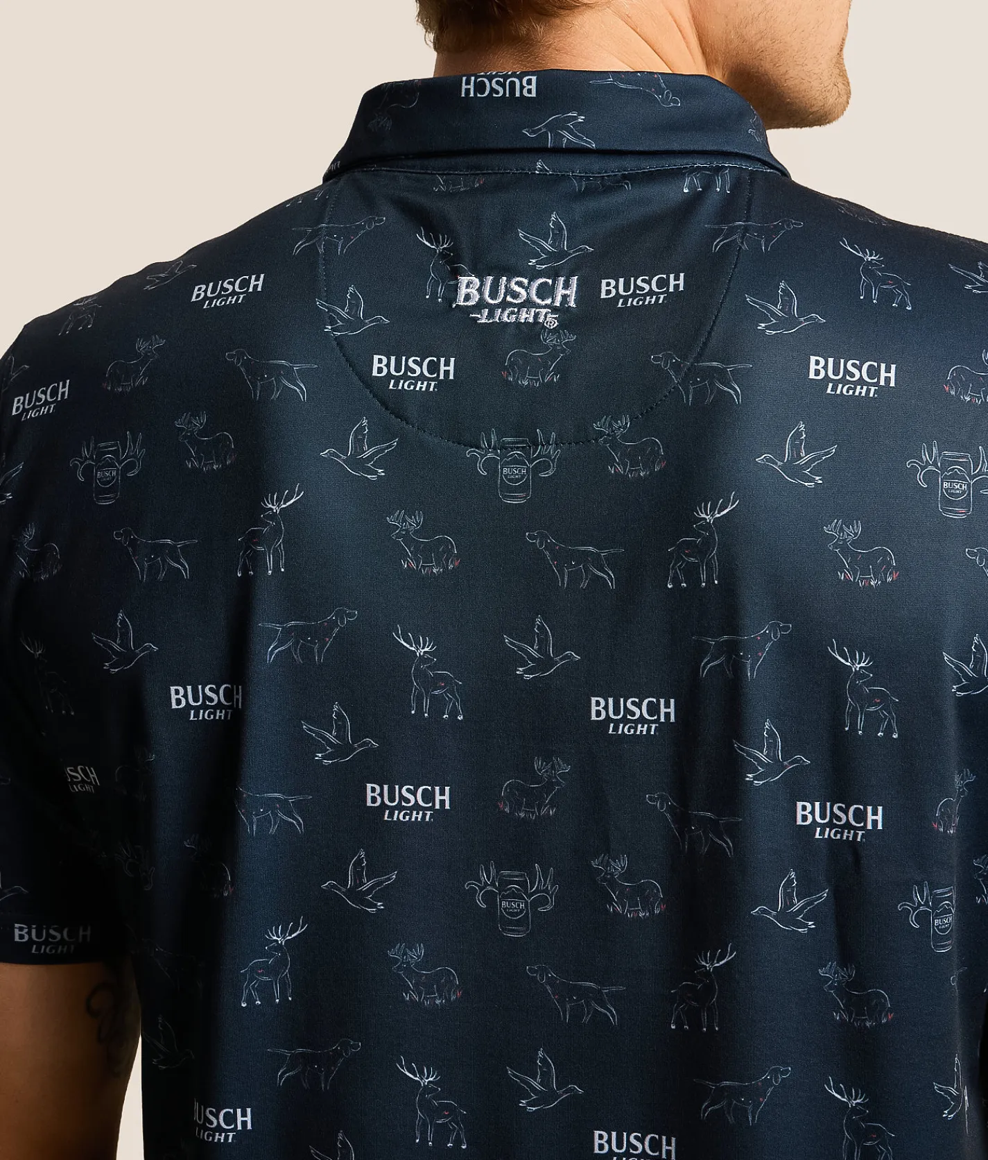 Tops | JEDCo Busch Light Polo Navy