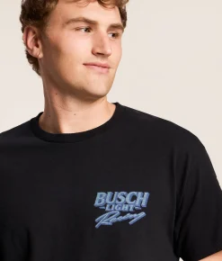 Tops|Graphic T-Shirts | Junkfood Busch Light Racing T-Shirt Black