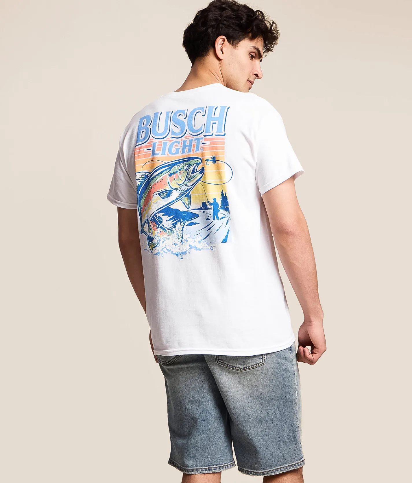 JEDCo Busch Light Retro T-Shirt White Best