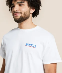 Brew City Busch Light Rodeo Cowboys T-Shirt White New