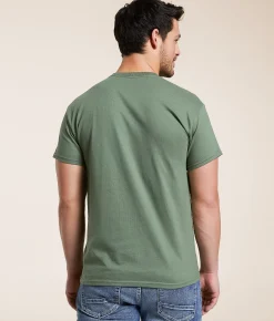 Brew City Busch Light Roping T-Shirt Military Green