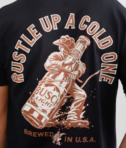 JEDCo Busch Light Rustle T-Shirt Black Clearance