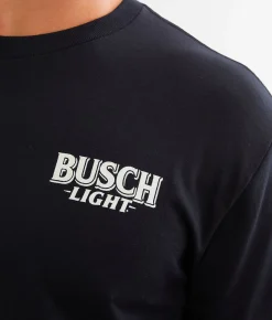 JEDCo Busch Light Rustle T-Shirt Black Clearance