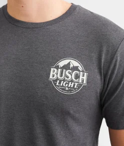 Graphic T-Shirts | JEDCo Busch Light Southwest T-Shirt Dark Heather Grey