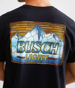 Junkfood Busch Light Stain Glass T-Shirt Black