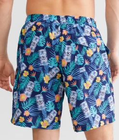 Tipsy Elves Busch Light® Stretch Swim Trunks Navy Outlet