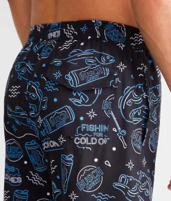 Tipsy Elves Busch Light® Stretch Swim Trunks Black Outlet