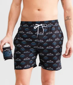 Tipsy Elves Busch Light Swim Trunks Black Online