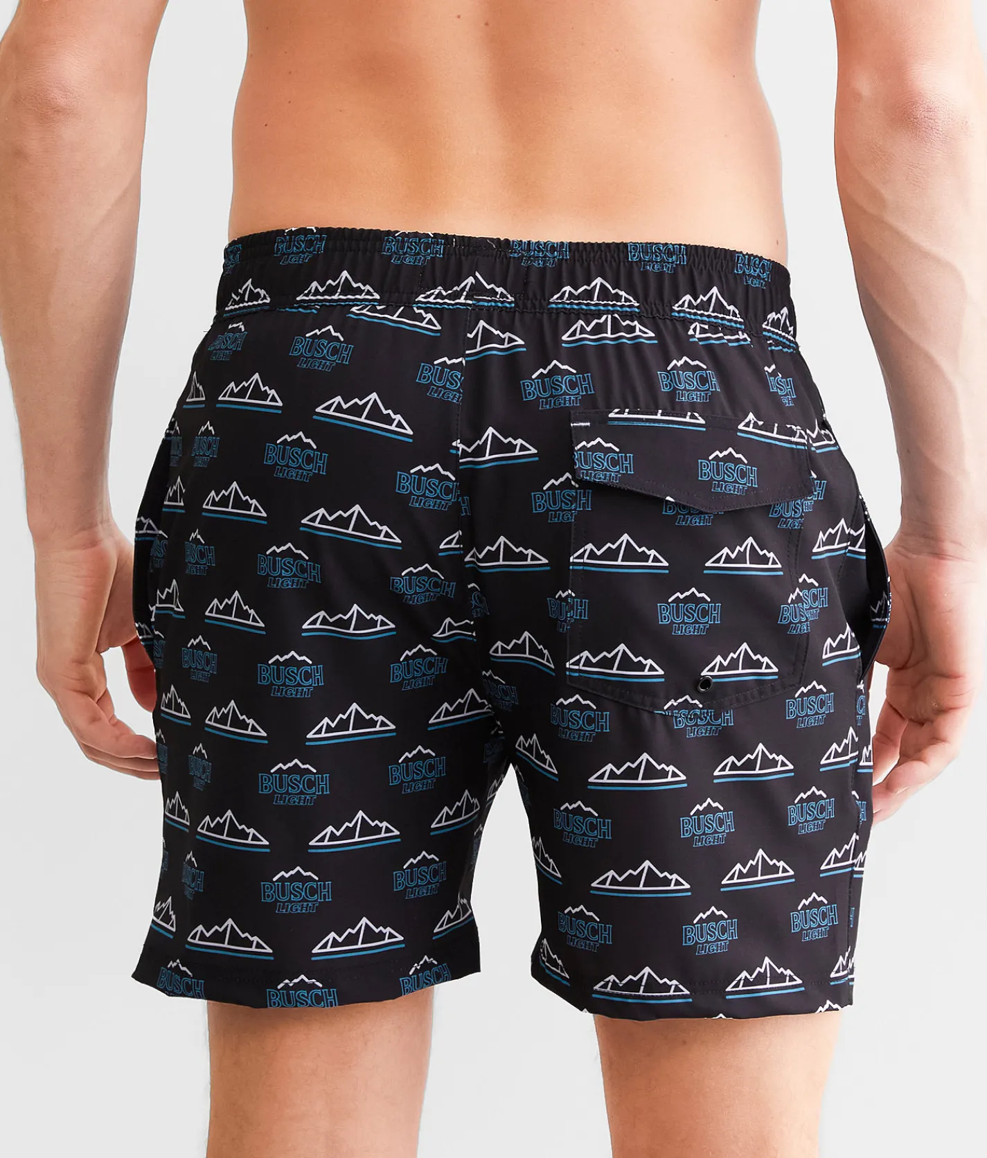 Tipsy Elves Busch Light Swim Trunks Black Online