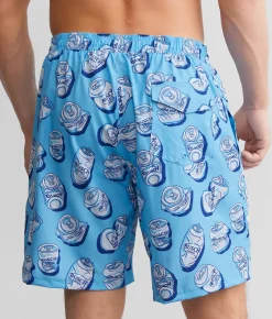 Tipsy Elves Busch Light® Swim Trunks Blue New