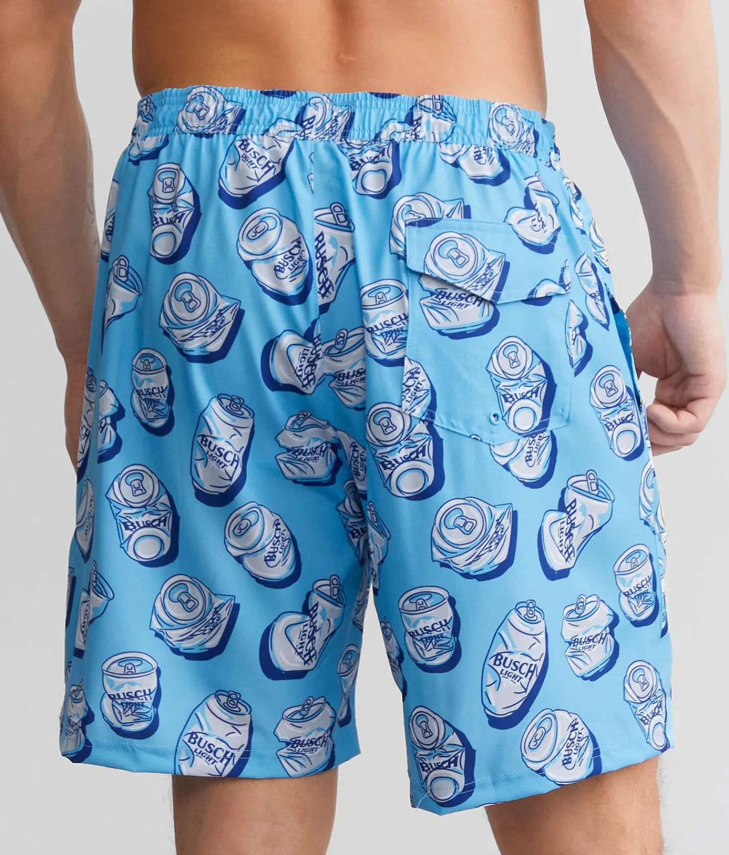 Tipsy Elves Busch Light® Swim Trunks Blue New