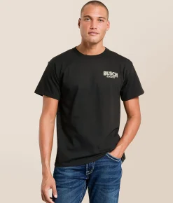 Tops|Graphic T-Shirts | JEDCo Busch Light Vintage Horse T-Shirt Black
