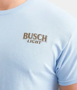 Graphic T-Shirts | Brew City Busch Light Wildlife T-Shirt Light Blue