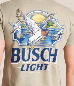 JEDCo Busch Marsh Ducks T-Shirt Sandstone Sale