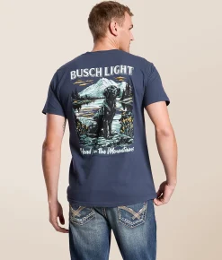 Tops|Graphic T-Shirts | JEDCo Busch Mountain Lab T-Shirt Denim