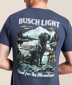 Tops|Graphic T-Shirts | JEDCo Busch Mountain Lab T-Shirt Denim