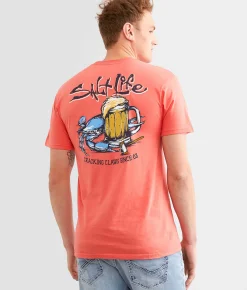Salt Life Bushel N Beer T-Shirt Burnt Coral