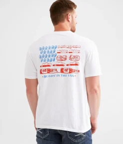 Old Row Buzzin' In The USA T-Shirt White