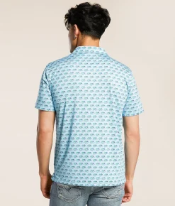 Old Row Buzzin' Polo Blue Hot