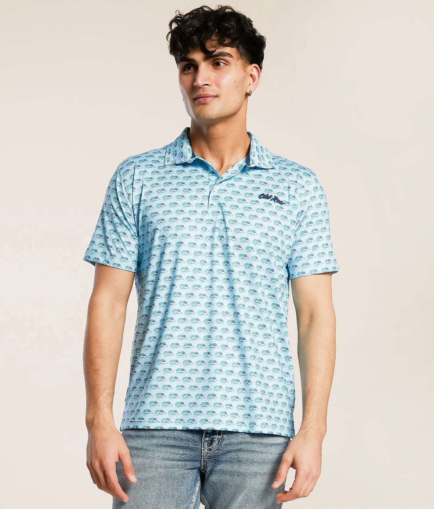 Old Row Buzzin' Polo Blue Hot