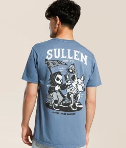 Tops|Graphic T-Shirts | Sullen Buzzin' T-Shirt Steel Blue