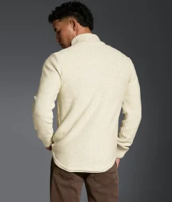 Tops | Outpost Makers Cable Knit Quarter Zip Sweater Cream Combo