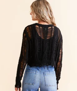 Hyfve Cable Knit Sweater White Hot