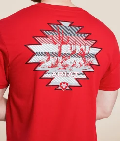 Ariat Cactus Rider T-Shirt Red Hot