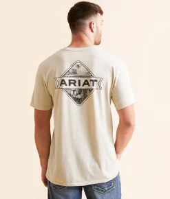Ariat Cactus Valley T-Shirt Natural Discount
