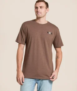 Tops|Graphic T-Shirts | Hooey Calgary T-Shirt Heather Brown