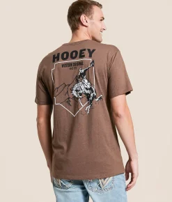 Tops|Graphic T-Shirts | Hooey Calgary T-Shirt Heather Brown