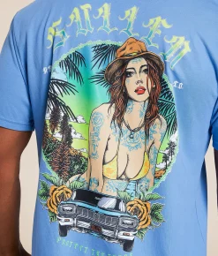 Sullen Cali Girl T-Shirt Blue Jasper Online
