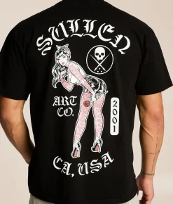 Tops|Graphic T-Shirts | Sullen Cali Girl T-Shirt Jet Black