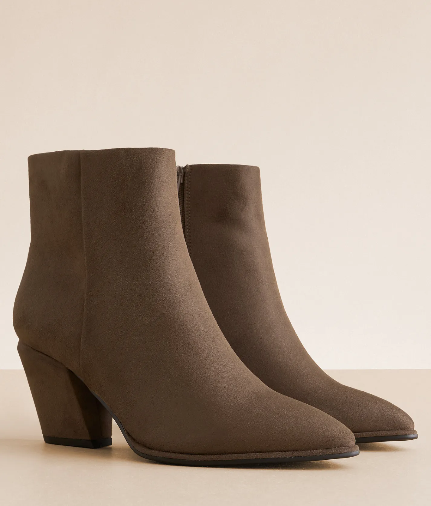 Shoes | Mia Calletana Heeled Ankle Boot Mushroom