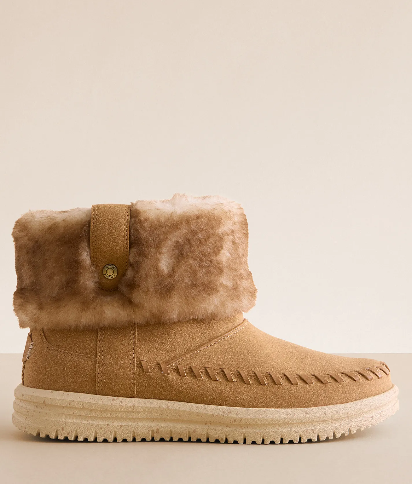 Shoes | HEYDUDE™ Camden Cuff Classic Cozy Boot Cognac