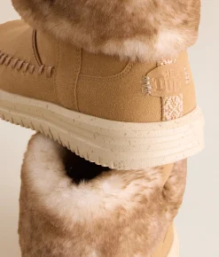 Shoes | HEYDUDE™ Camden Cuff Classic Cozy Boot Cognac