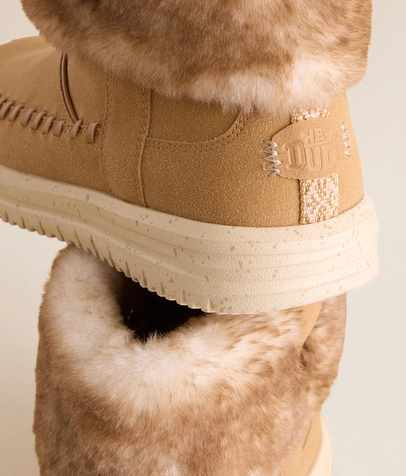 Shoes | HEYDUDE™ Camden Cuff Classic Cozy Boot Cognac