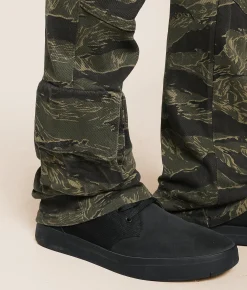 Caliber Camo Cargo Stacked Flare Stretch Jean Shellback Tiger Camo Clearance