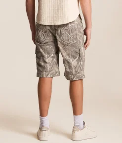 Rock Revival Camo Cargo Stretch Short Grey Camo Hot