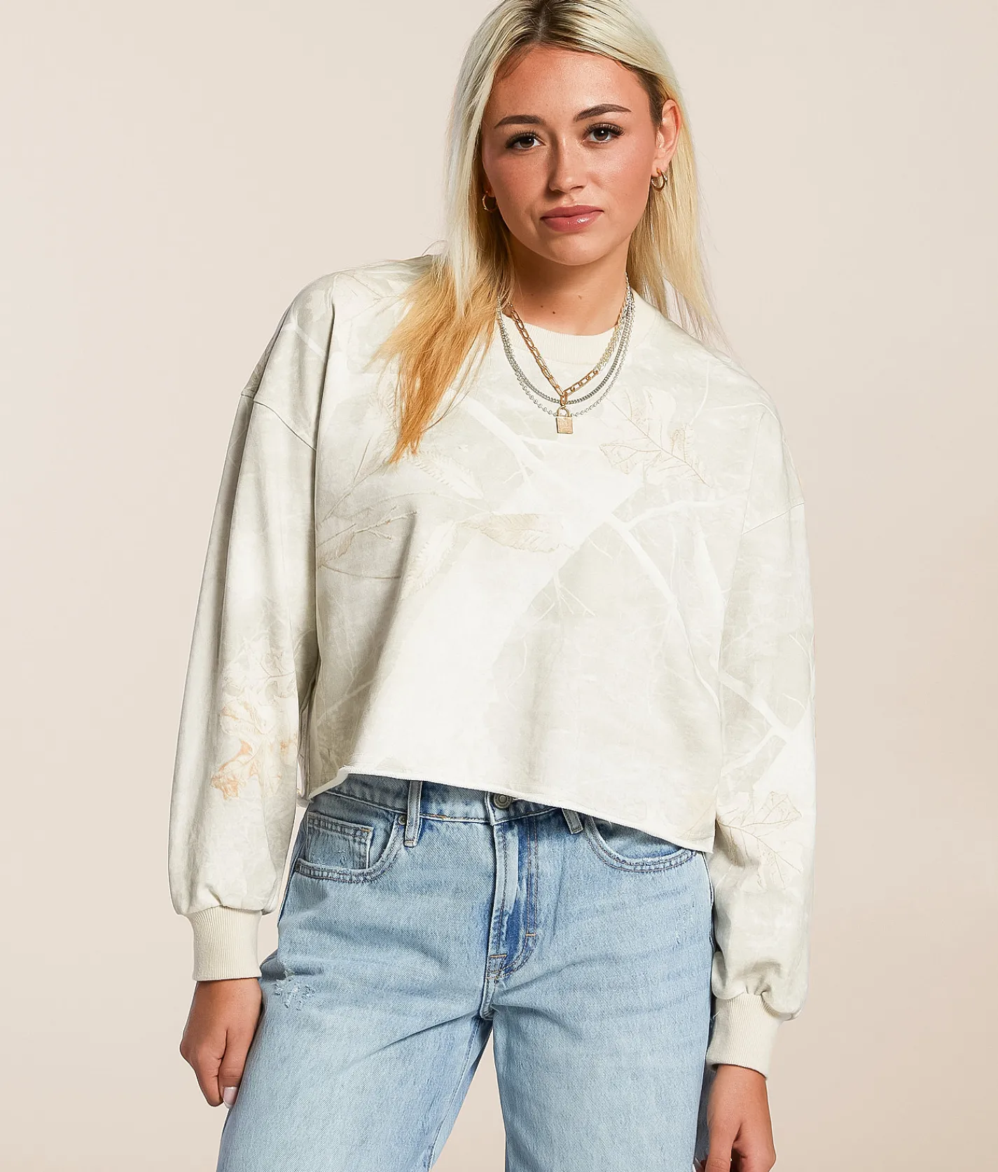 Tops | Gilded Intent Cropped Pullover Camo