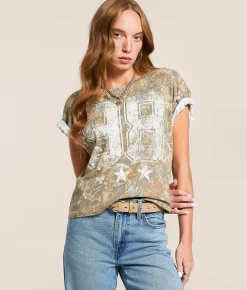 Modish Rebel 98 Camo Cropped T-Shirt Forest Hunter Camo